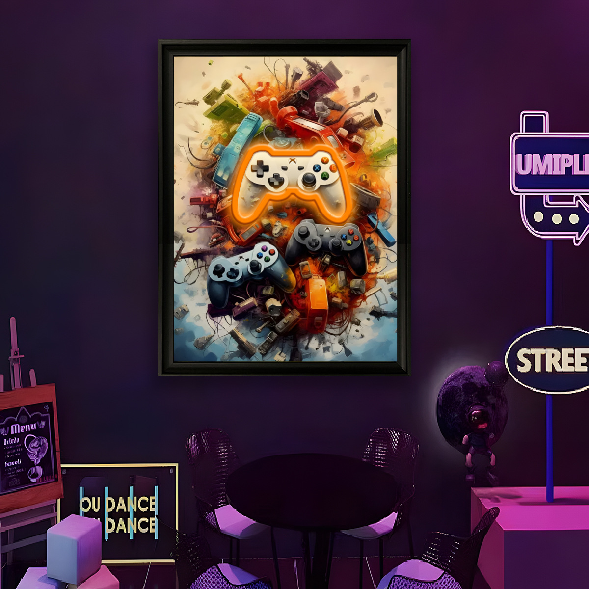 Home Decor Light - Lampu Neon LED Bertenaga USB Poster