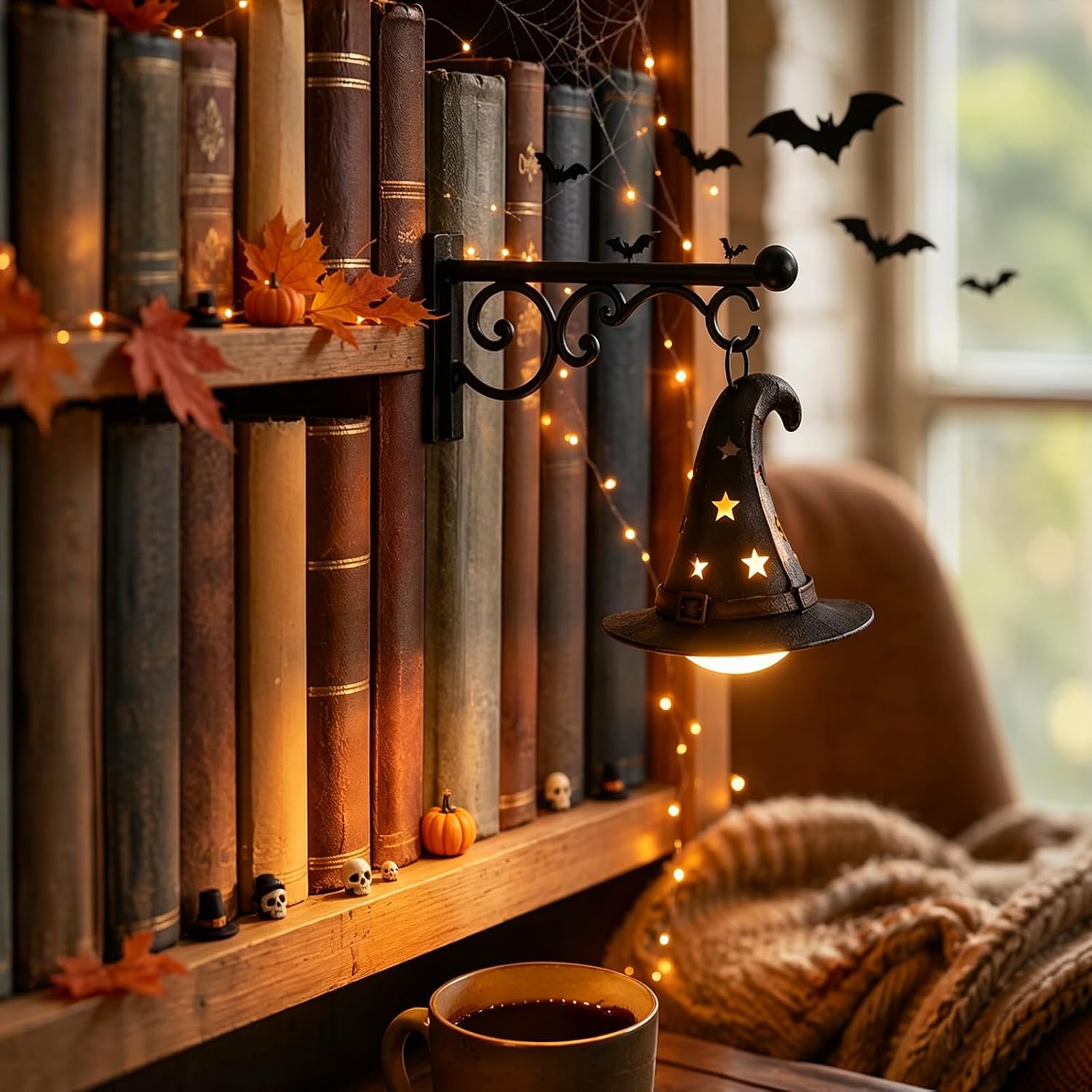 Home Decor Light - Lampu Rak Buku, Lampu Lentera Perpustakaan,