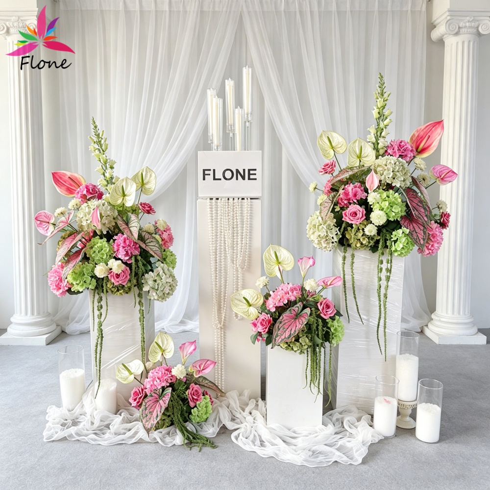 Home Decor Event - Dekorasi Pernikahan DIY Rangkaian Bunga Artificial-Anthurium,