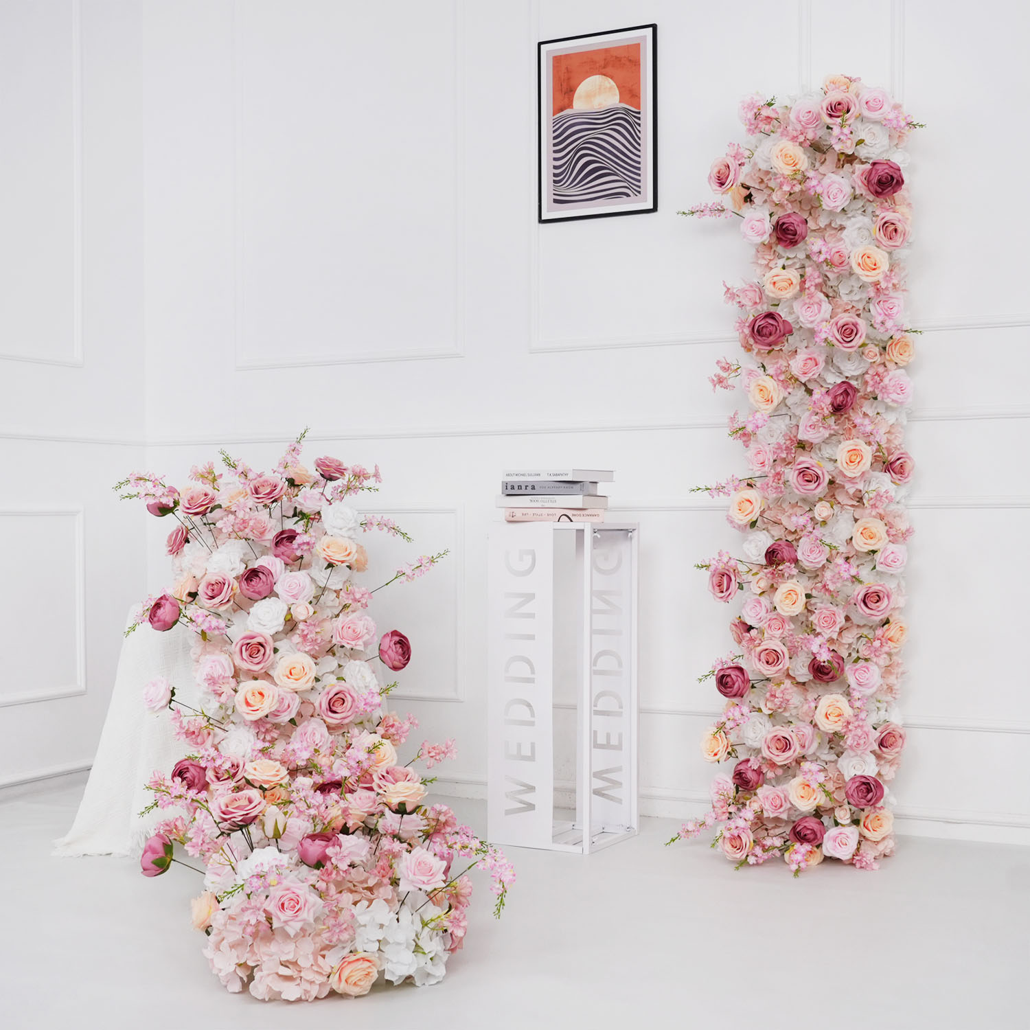 Home Decor Event - Bunga Bunga Buatan Mewah Baris Pesta