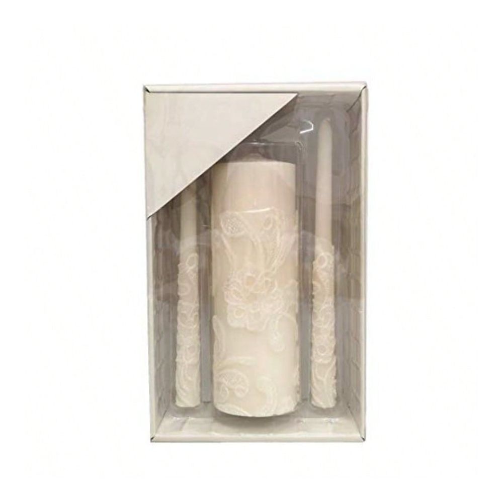 Home Decor Event - Set Lilin Pernikahan Warna Krem Tinggi