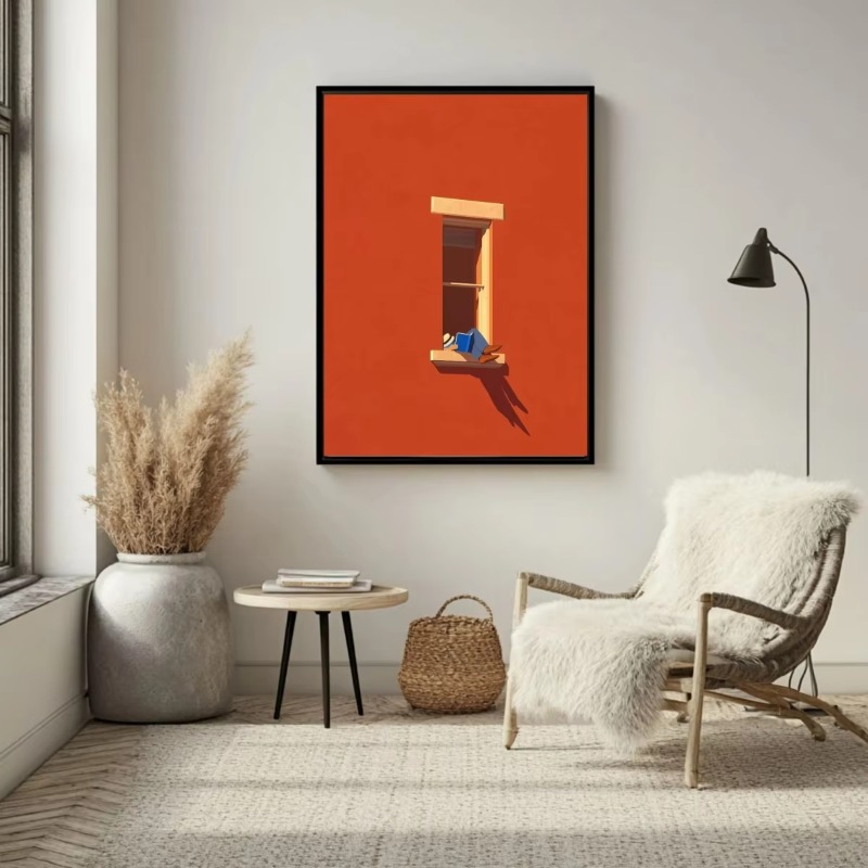 Home Decor Minimal - Poster Cetak Kanvas Vintage Bold Legs