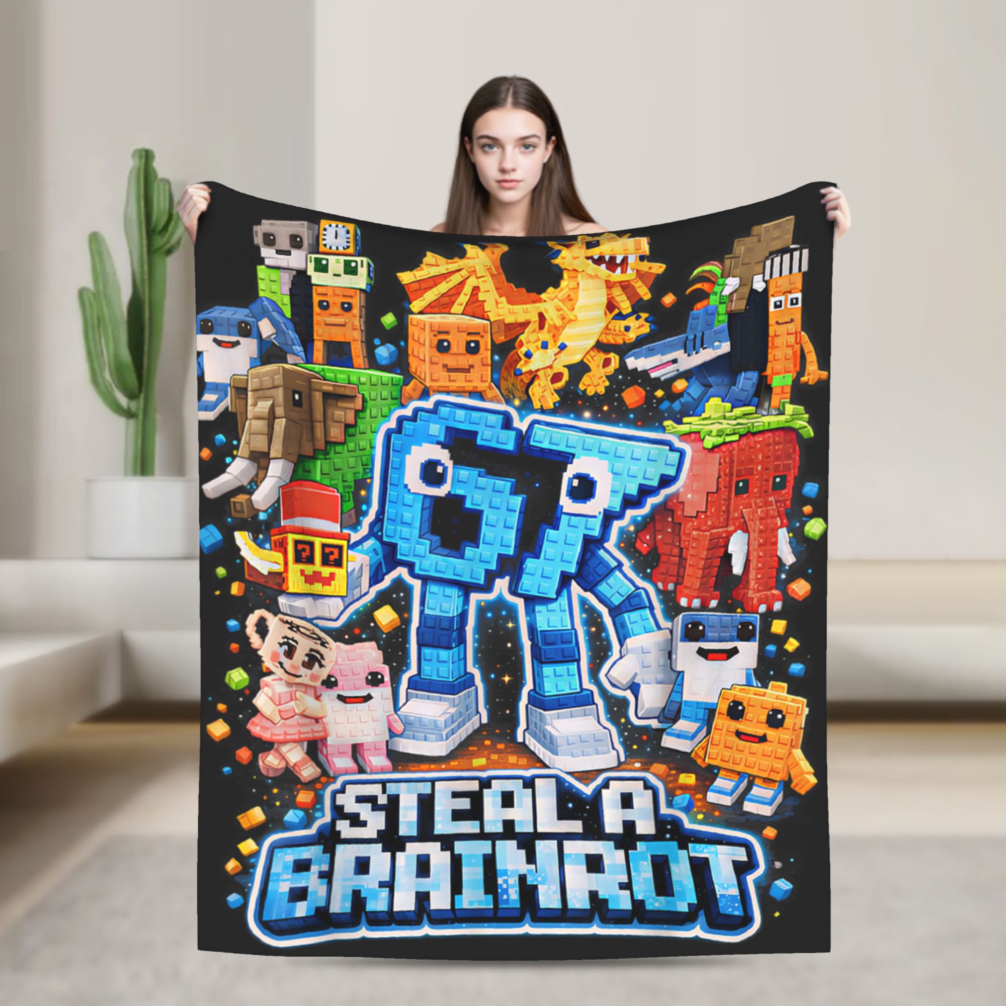Home Decor Fallout 4 - Selimut Flanel Six Seven 67 Steal