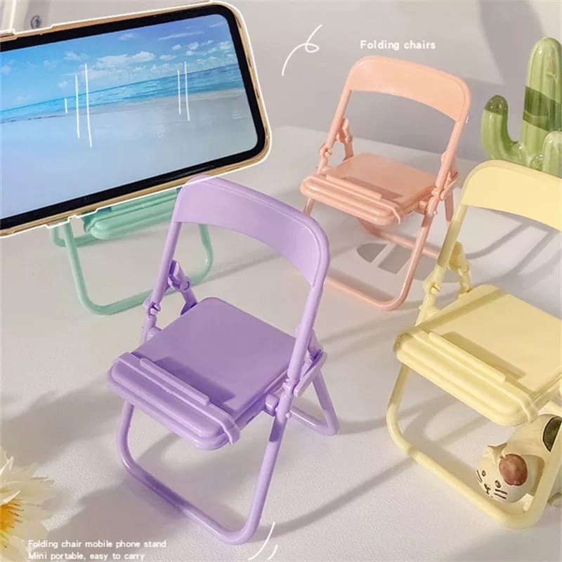 Home Decor Manufacturers - Penyangga Ponsel Kreatif Bentuk Kursi Lucu,
