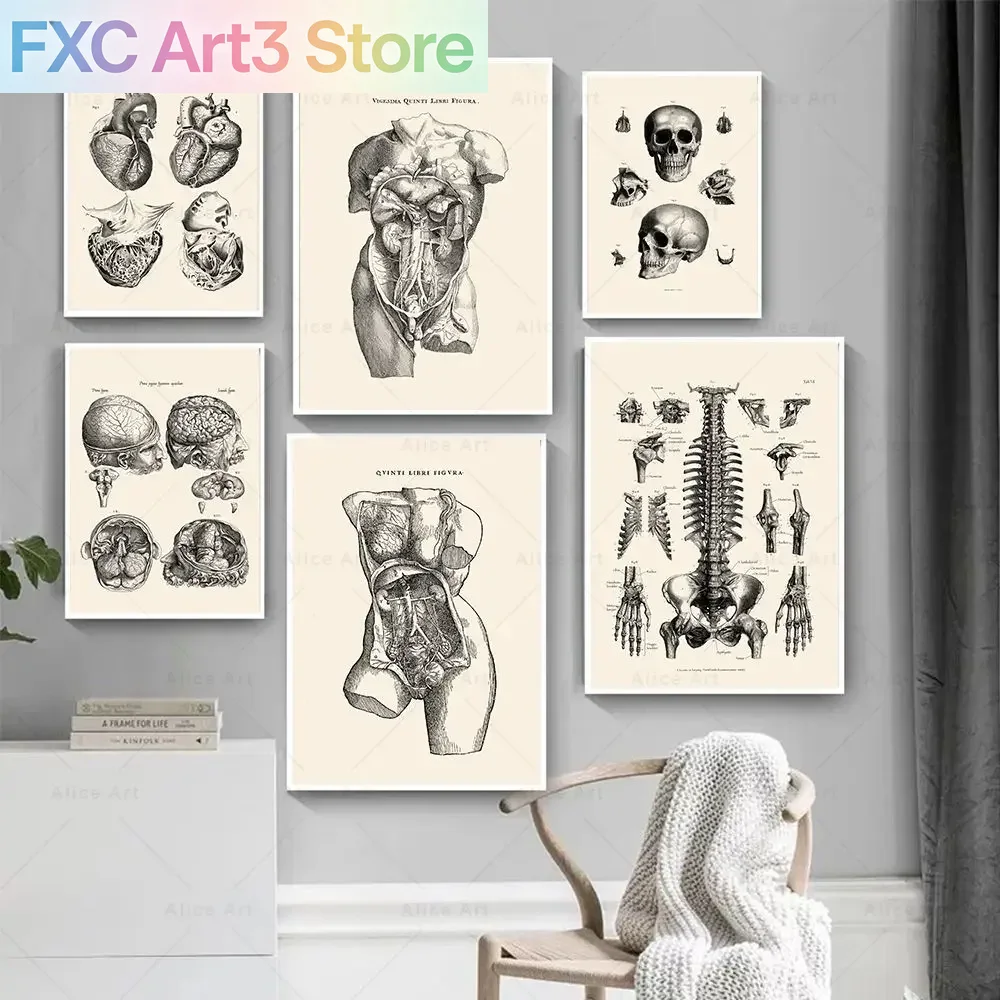 Home Decor Minimal - Seni Dinding Minimalis Skandinavia Tanpa Bingkai,