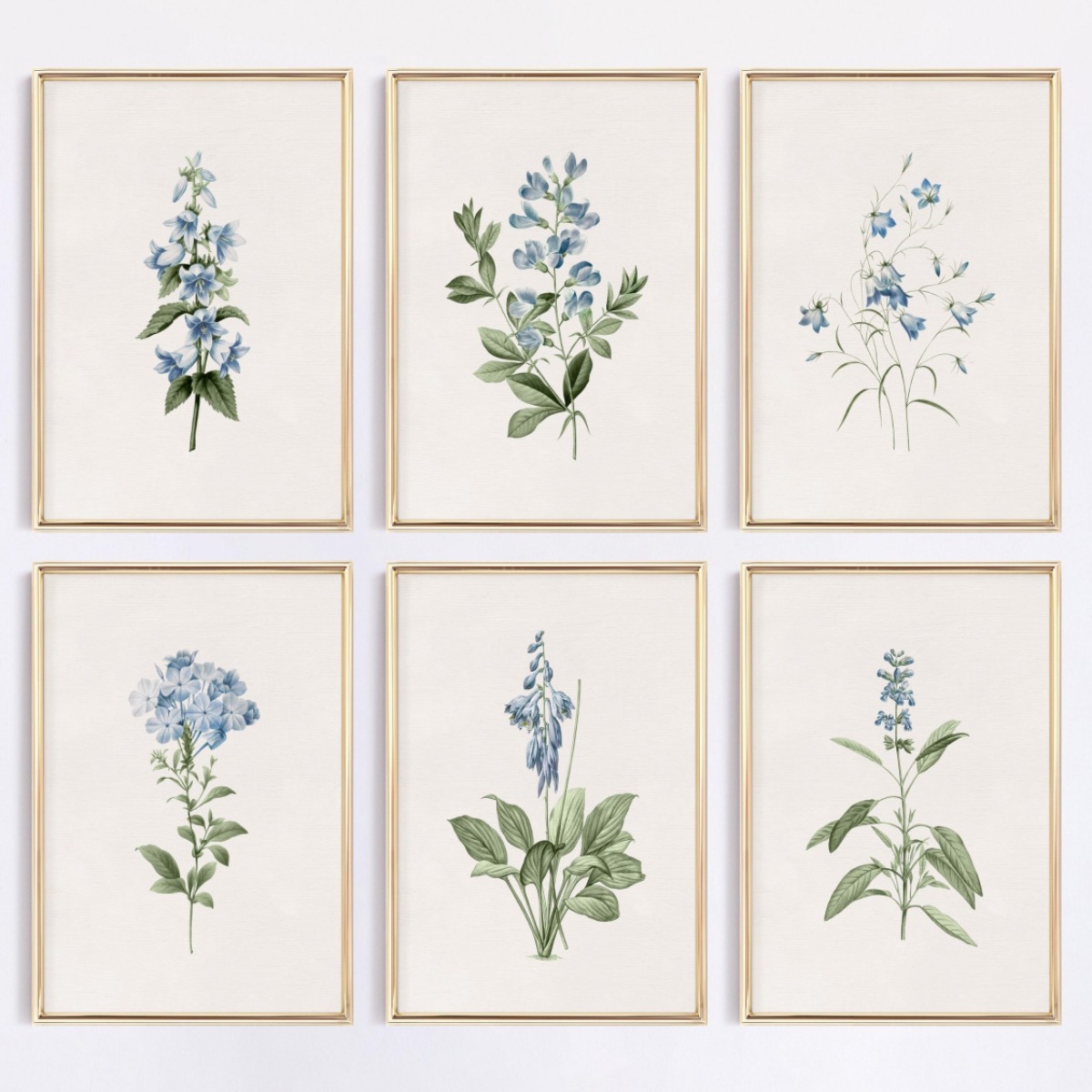 Home Decor Minimal - 1 Buah Poster Cetak Kanvas Botani