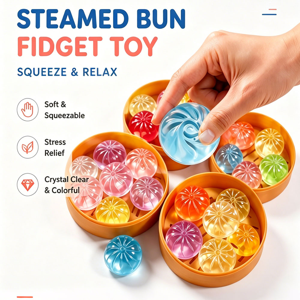 Home Decor Product - Kawaii 5Pcs Kristal Dim Sum Squishy