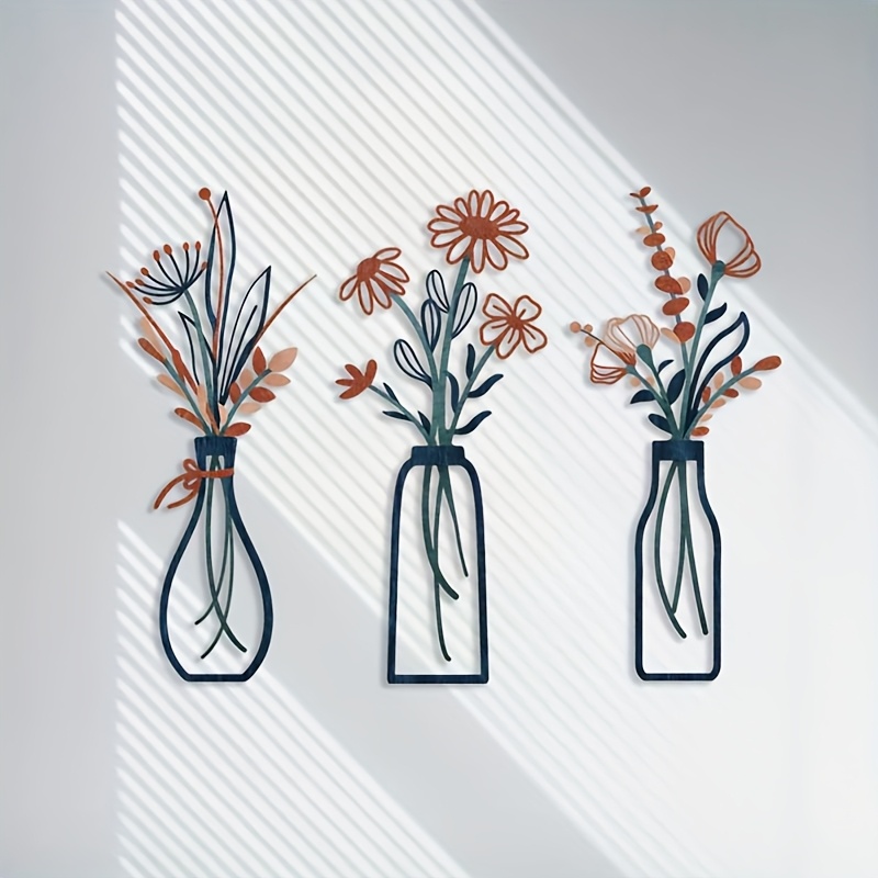 3 Patung Seni Dinding Bunga Be - Home Decor Event ulasan dan harga