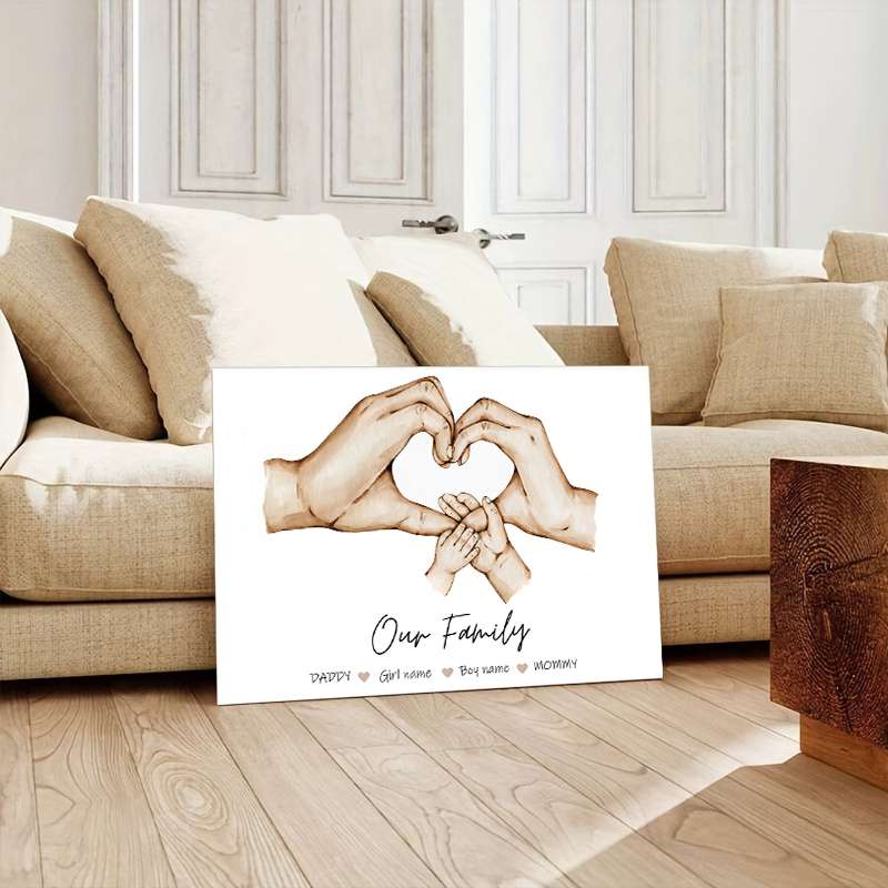 Lukisan Kanvas Nama Keluarga K - Home Decor Minimal ulasan dan harga