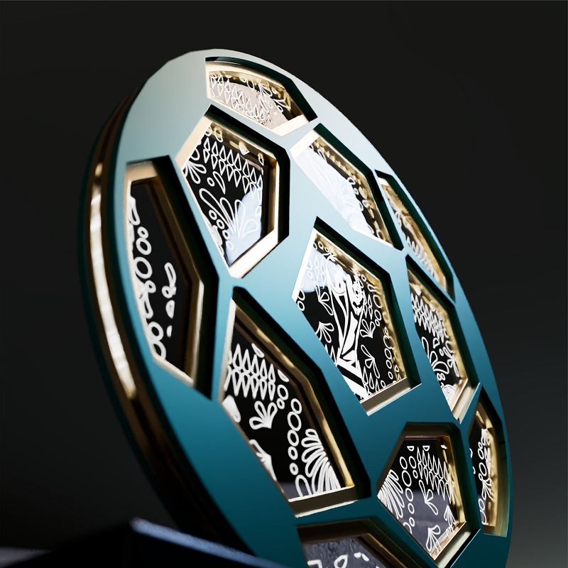 Lampu Malam 3D Bertema Piala D - Home Decor Event ulasan dan harga