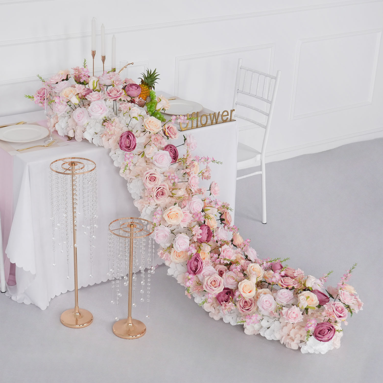 Bunga Bunga Buatan Mewah Baris - Home Decor Event ulasan dan harga