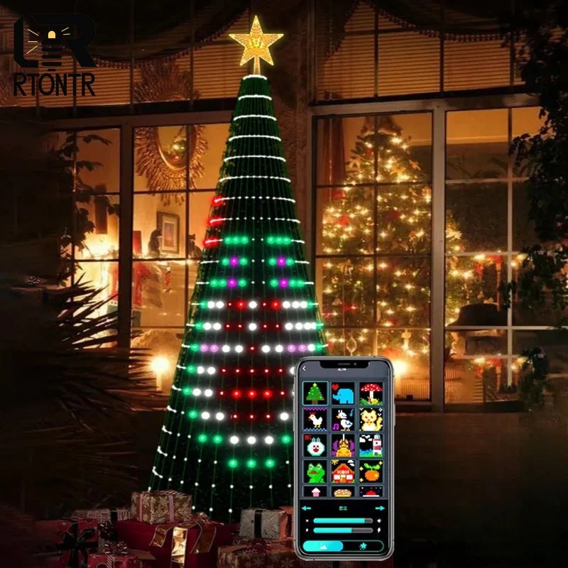 Lampu Pohon Bintang Natal RGB  - Home Decor Light ulasan dan harga