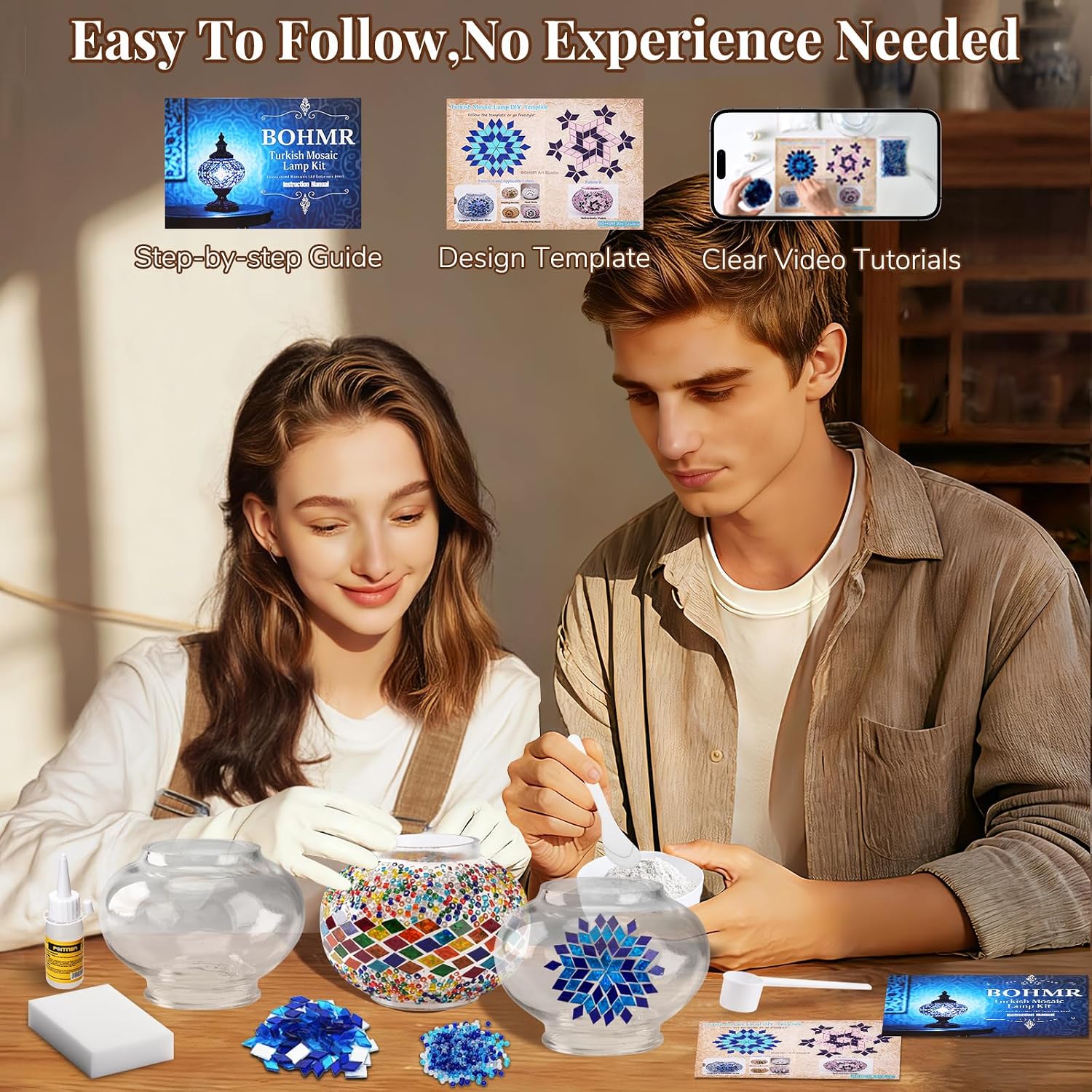 Kit Lampu Mosaik Turki 3 Globe - H&M Home Decor ulasan dan harga