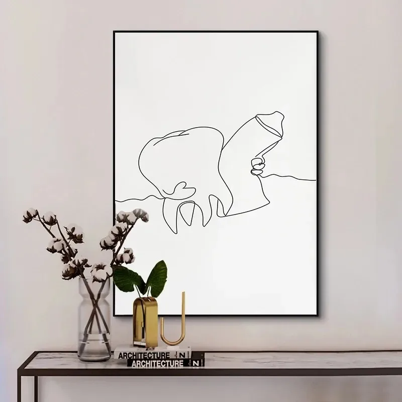 Lukisan Kanvas Seni Dinding Ga - Home Decor Minimal ulasan dan harga