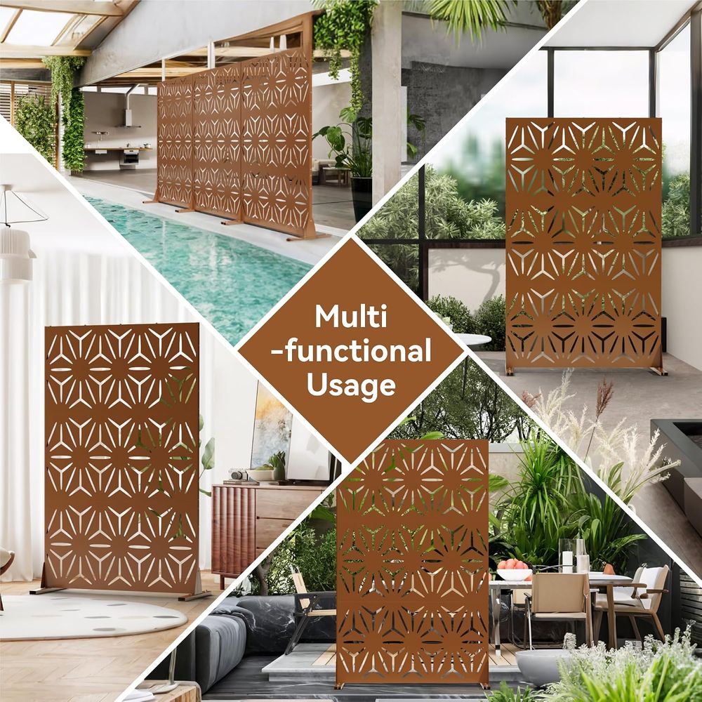 Panel Pembatas Privasi Logam u - H&M Home Decor ulasan dan harga