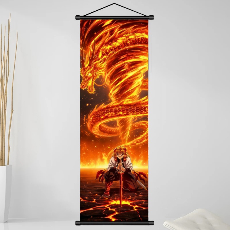 Demon Slayer Kyojuro Rengoku H - Home Decor Product ulasan dan harga