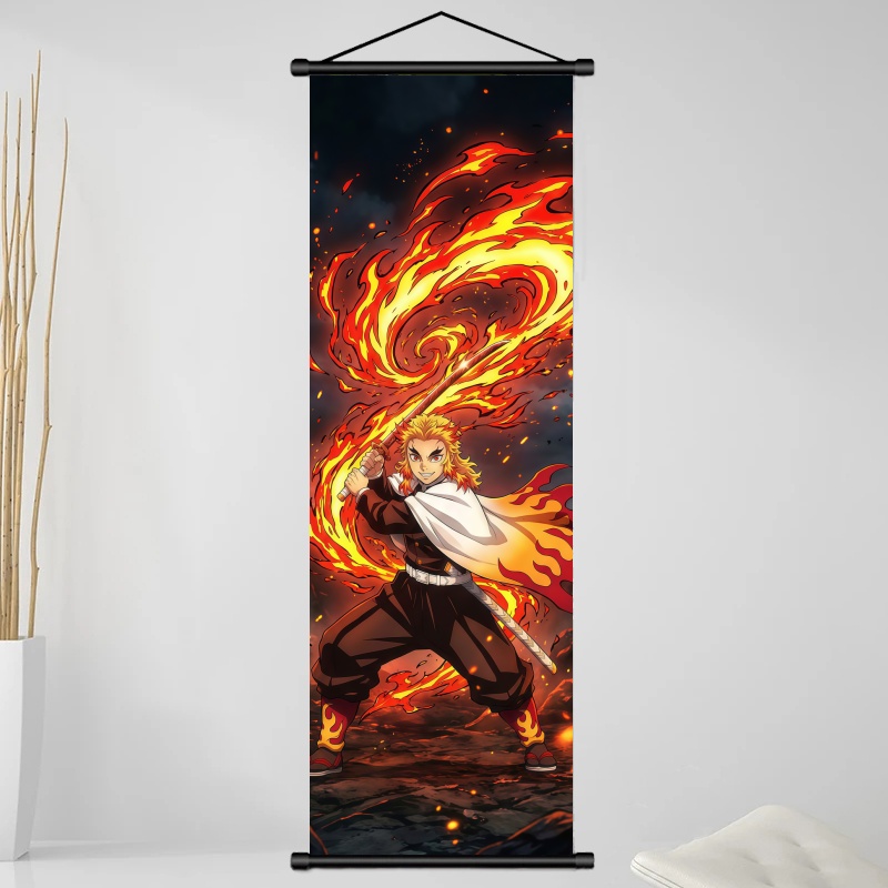Demon Slayer Kyojuro Rengoku H - Home Decor Product ulasan dan harga
