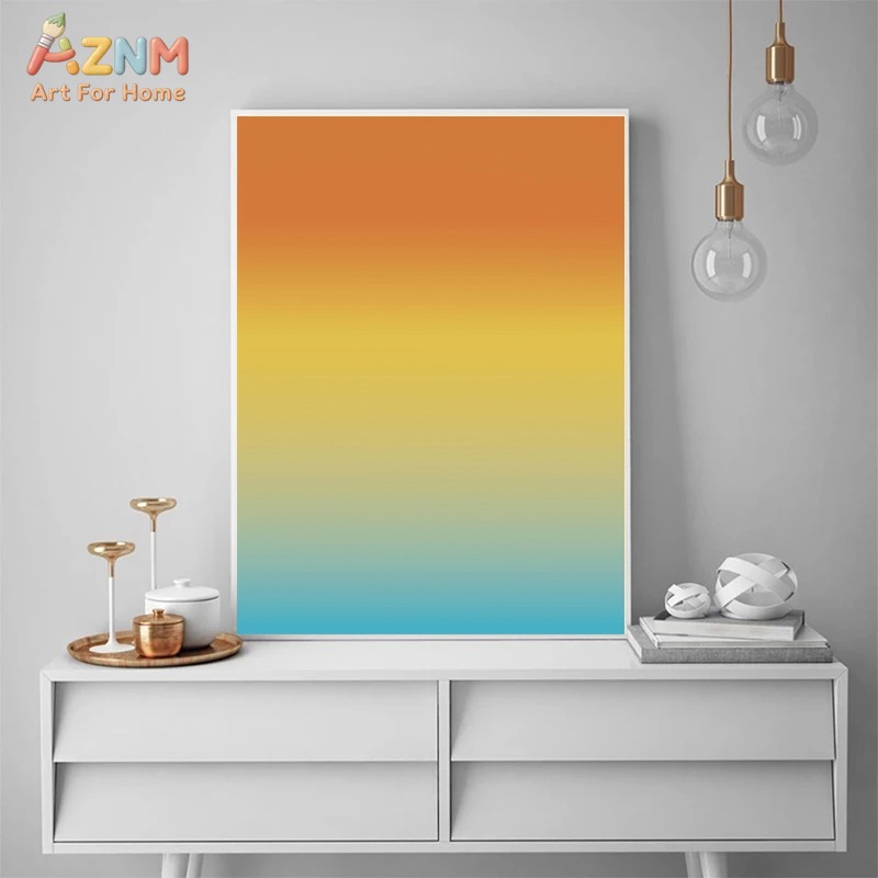 AZNM Seni Dinding Kanvas Aura  - Home Decor Minimal ulasan dan harga
