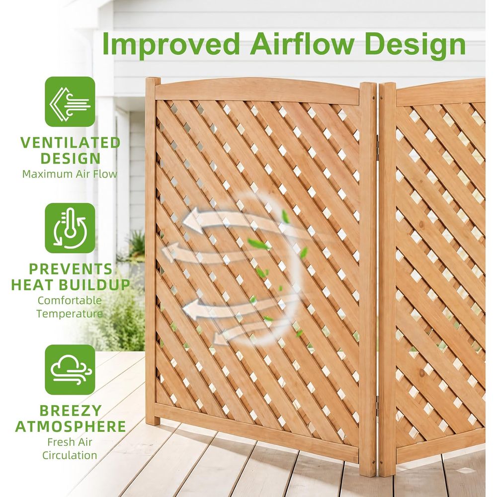 AC Luar Ruangan 3 Panel, Rak K - H&M Home Decor ulasan dan harga