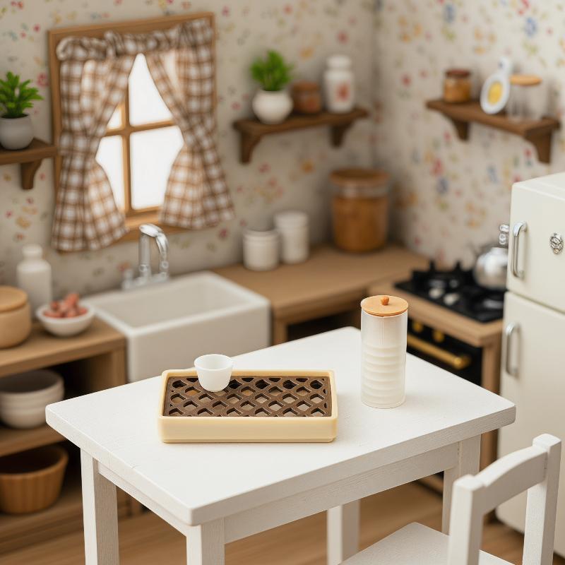 Set Nampan Teh Miniatur untuk  - Home Decor Manufacturers ulasan dan harga